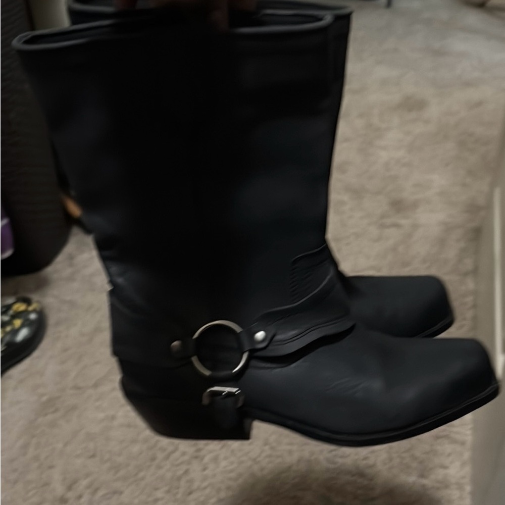 Zodiac Black Harness Boots